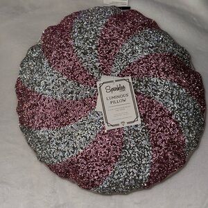 Sparkles luminous Christmas Peppermint bling  Pillow